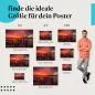 Preview: Steg, Poster: See, Berge, Sonnenuntergang, rot. Preview: Steg, Poster: See, Berge, Sonnenuntergang, rot.