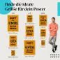 Preview: Wähle die ideale Postergröße: "Hör nicht auf, bis du stolz bist" - Vintage-Stil, orange Hintergrund. Preview: Wähle die ideale Postergröße: "Hör nicht auf, bis du stolz bist" - Vintage-Stil, orange Hintergrund.