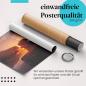 Preview: Gerolltes Poster "Sonnenaufgang am Meer" - Küstenlandschaft, sicher verpackt.