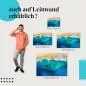 Preview: Strand: Leinwandbild. Weiß, türkisblau, Wellen, Luftaufnahme. Preview: Strand: Leinwandbild. Weiß, türkisblau, Wellen, Luftaufnahme.