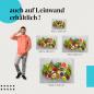 Preview: Superfoods: Leinwandbild. Schalen, gesunde Ernährung.