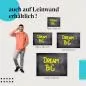 Preview: "Dream Big": Leinwandbild. Motivierende Botschaft. Preview: "Dream Big": Leinwandbild. Motivierende Botschaft.