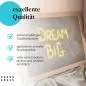 Preview: Gerahmtes Bild "Dream Big". Motivierende Botschaft, Kreidetafel & Gelb. Preview: Gerahmtes Bild "Dream Big". Motivierende Botschaft, Kreidetafel & Gelb.