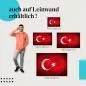 Preview: "Türkische Flagge" Leinwandbild. Ideale Größe, setze Akzente mit Kunst in deinem Zuhause! Preview: "Türkische Flagge" Leinwandbild. Ideale Größe, setze Akzente mit Kunst in deinem Zuhause!
