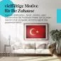 Preview: Stylisches Leinwandbild: Türkische Vintage Flagge im Used-Look. Wanddeko für die Türkei-Fans. Preview: Stylisches Leinwandbild: Türkische Vintage Flagge im Used-Look. Wanddeko für die Türkei-Fans.