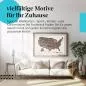 Preview: "Karte der USA" Leinwandbild: Detaillierte Darstellung des Landes im Vintage-Look. Preview: "Karte der USA" Leinwandbild: Detaillierte Darstellung des Landes im Vintage-Look.