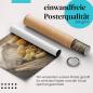 Preview: Gerolltes Poster "Pasta". Spaghetti, Farfalle, Vielfalt.