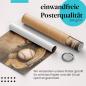 Preview: Gerolltes Poster "Baseballhandschuh", Vintage.