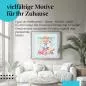 Preview: Leinwandbild "Wake up and be awesome": Motivierender Schriftzug, fröhlich & bunt. Preview: Leinwandbild "Wake up and be awesome": Motivierender Schriftzug, fröhlich & bunt.