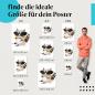 Preview: Waschbär, Poster: Schal, Getränk, gemütlich.