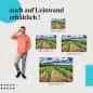 Preview: Leinwandbild "Rebenmeer unterm Wolkenhimmel": Landschaft & Natur