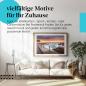 Preview: Leinwandbild "Wellenbrecher": Gischt, warme Farben - maritime Stimmung.