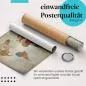 Preview: "Abstrakte Weltkarte": Gerolltes Poster, Vintage. Preview: "Abstrakte Weltkarte": Gerolltes Poster, Vintage.