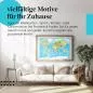 Preview: Stylisches Leinwandbild: Detaillierte Weltkarte mit Landschaftsrelief. Preview: Stylisches Leinwandbild: Detaillierte Weltkarte mit Landschaftsrelief.