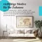 Preview: Stylisches Leinwandbild: Weltkarte auf Stein - Historische Darstellung der Erde. Preview: Stylisches Leinwandbild: Weltkarte auf Stein - Historische Darstellung der Erde.