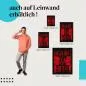Preview: "What da Hell" - Typografie-Design in Rot auf Schwarz als Leinwandbild. Preview: "What da Hell" - Typografie-Design in Rot auf Schwarz als Leinwandbild.
