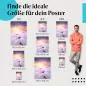 Preview: Winter, Poster: Schnee, Sonnenlicht, rosa Wolken. Preview: Winter, Poster: Schnee, Sonnenlicht, rosa Wolken.
