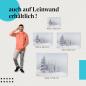 Preview: Leinwandbild "Mystischer Winterwald": Ruhe & Stille der Winterlandschaft