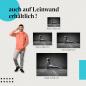 Preview: "Yoga Übung Frau" Leinwandbild. Finde die ideale Größe für dein Zuhause & setze Akzente mit Kunst!