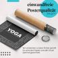 Preview: Gerolltes Poster "Yoga Wortwolke" - Für Yoga-Begeisterte, sicher verpackt.