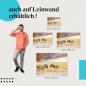 Preview: "Zwei Zebras im Abendlicht" Leinwandbild. Finde die ideale Größe für dein Zuhause & setze Akzente mit Kunst!