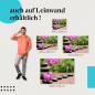 Preview: Zen-Garten: Leinwandbild. Steine, Orchidee, Ruhe. Wähle deine Größe.
