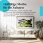 Preview: Stylisches Leinwandbild: Zen-Oase: Schwarze Steine und Bambus. Preview: Stylisches Leinwandbild: Zen-Oase: Schwarze Steine und Bambus.
