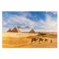 Preview: Pyramiden von Gizeh, Sphinx, Mann führt Kamele, blauer Himmel. Preview: Pyramiden von Gizeh, Sphinx, Mann führt Kamele, blauer Himmel.