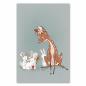 Preview: Reh, Blumen & Geschenke von Hasen - Illustration, Freundschaft & Zuneigung.