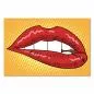 Preview: Knallrote, glänzende Lippen im Comic-Stil – ein verspielter und verführerischer Blickfang. Preview: Knallrote, glänzende Lippen im Comic-Stil – ein verspielter und verführerischer Blickfang.