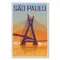 Preview: "São Paulo" - ein Retro-Reiseposter mit der berühmten Brücke und der Skyline der Stadt im Stil der 50er Jahre. Preview: "São Paulo" - ein Retro-Reiseposter mit der berühmten Brücke und der Skyline der Stadt im Stil der 50er Jahre.