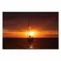Preview: Segelboot, Anker, Sonnenuntergang, orange-rote Farben am Himmel. Preview: Segelboot, Anker, Sonnenuntergang, orange-rote Farben am Himmel.