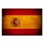 Preview: Spanische Flagge im Vintage-Stil: Die Farben Rot und Gelb repräsentieren die historischen Königreiche Kastilien und León. Preview: Spanische Flagge im Vintage-Stil: Die Farben Rot und Gelb repräsentieren die historischen Königreiche Kastilien und León.
