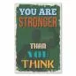 Preview: Grünes Vintage Poster: "You Are Stronger Than You Think" mit muskulösem Arm. Preview: Grünes Vintage Poster: "You Are Stronger Than You Think" mit muskulösem Arm.