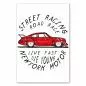 Preview: "Live fast, die young" - Roter Sportwagen beim Street Racing in New York. Preview: "Live fast, die young" - Roter Sportwagen beim Street Racing in New York.