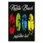 Preview: Vier Surfbretter, Palmenmotiv & "Florida Beach - Paradise Lost", Schwarz. Preview: Vier Surfbretter, Palmenmotiv & "Florida Beach - Paradise Lost", Schwarz.