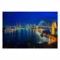 Preview: Beleuchtete Skyline von Sydney bei Nacht, Harbour Bridge, Opernhaus, Spiegelungen. Preview: Beleuchtete Skyline von Sydney bei Nacht, Harbour Bridge, Opernhaus, Spiegelungen.