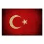 Preview: Türkische Flagge im Used-Look: Der Halbmond und der Stern sind traditionelle Symbole des Islam. Preview: Türkische Flagge im Used-Look: Der Halbmond und der Stern sind traditionelle Symbole des Islam.