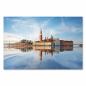 Preview: San Giorgio Maggiore (Venedig) im goldenen Licht des Sonnenaufgangs, Lagune.