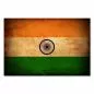 Preview: Indische Flagge im Vintage-Look: Orange steht für Mut, Weiß für Frieden und Grün für den Glauben. Preview: Indische Flagge im Vintage-Look: Orange steht für Mut, Weiß für Frieden und Grün für den Glauben.