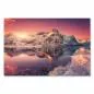 Preview: Zugefrorener See, Spiegelung schneebedeckter Berge, Sonnenuntergang, warme Farben. Preview: Zugefrorener See, Spiegelung schneebedeckter Berge, Sonnenuntergang, warme Farben.