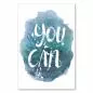 Preview: Aquarell-Schriftzug "You Can", inspirierendes Design - Motivation & Zielerreichung. Preview: Aquarell-Schriftzug "You Can", inspirierendes Design - Motivation & Zielerreichung.