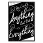 Preview: „You Can Do Anything - But Not Everything“ - motivierendes Zitat in schwarz-weiß für alle, die Grenzen überschreiten. Preview: „You Can Do Anything - But Not Everything“ - motivierendes Zitat in schwarz-weiß für alle, die Grenzen überschreiten.