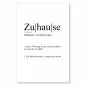 Preview: Definition "Zuhause": Ort des Wohlfühlens, der Geborgenheit & Sicherheit. Preview: Definition "Zuhause": Ort des Wohlfühlens, der Geborgenheit & Sicherheit.
