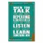 Preview: „When you talk, you only repeat what you already know...“ - Bedeutung des Zuhörens für persönliches Wachstum. Preview: „When you talk, you only repeat what you already know...“ - Bedeutung des Zuhörens für persönliches Wachstum.