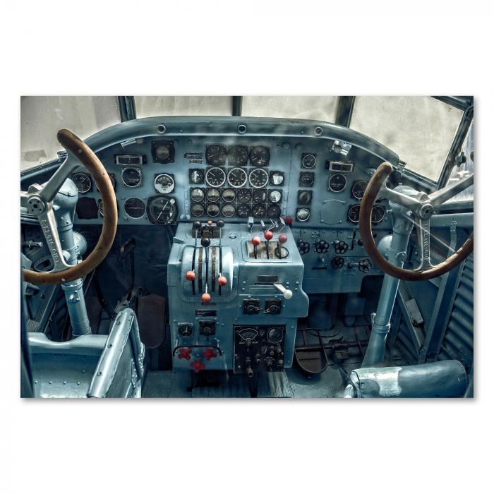 Preview: Historisches Flugzeugcockpit: Nostalgie & Technik | Postereck 0464