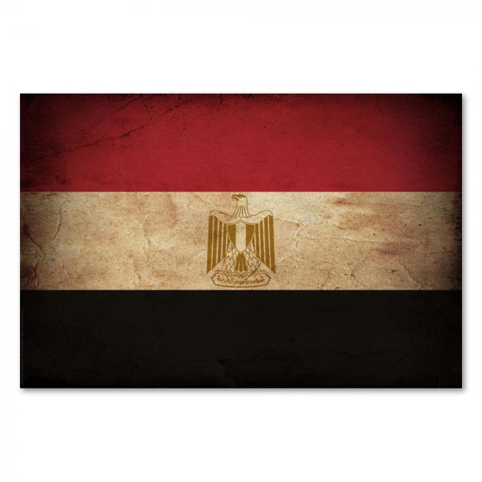 Preview:  Ägypten: Vintage Flagge, Sieg & Hoffnung | Postereck 0404