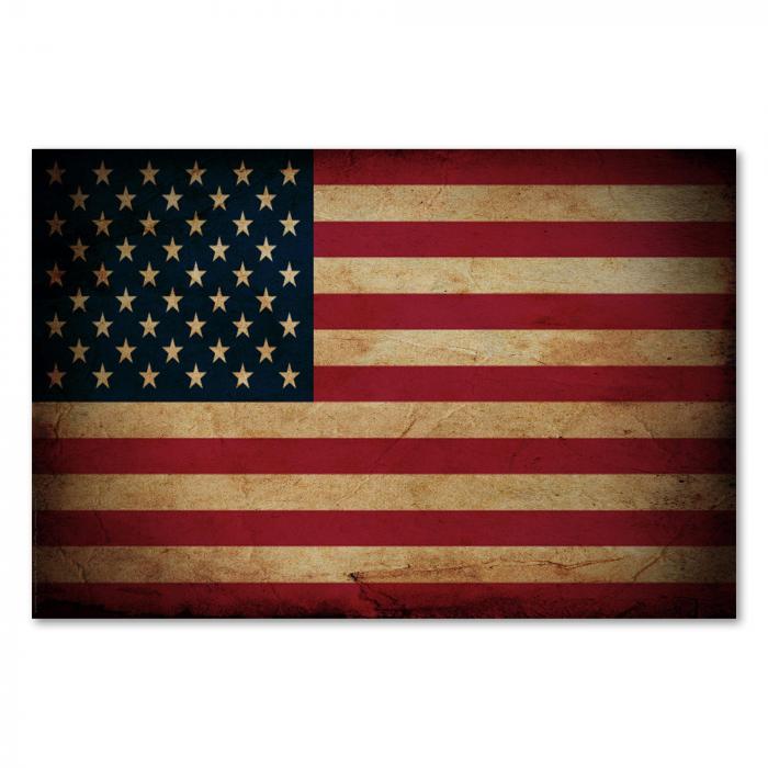 Preview:  USA: Vintage Flagge "Stars and Stripes" | Postereck 0300