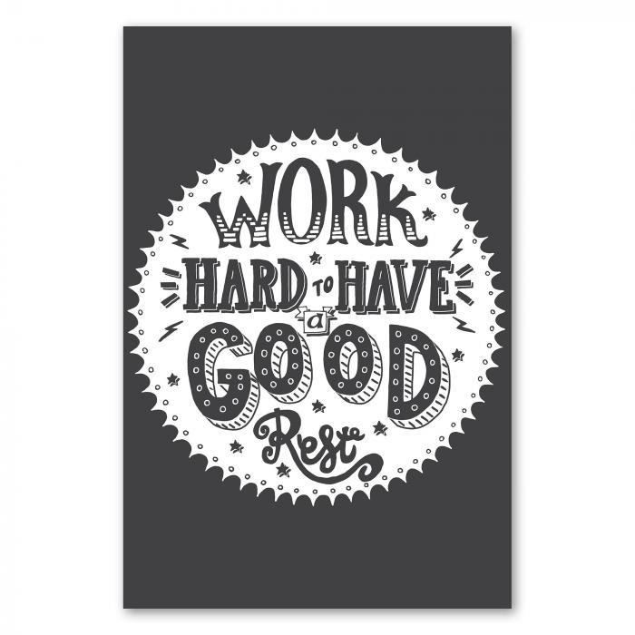 Preview: Work Hard, Rest Well | Postereck 2474