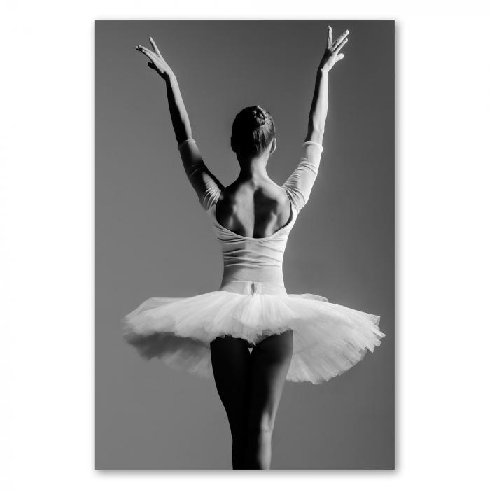 Preview: Ballerina in Pose: Anmut & Schwarz-Weiß | Postereck 0870